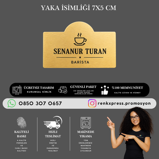Kubbeli Metal Yaka isimliği
