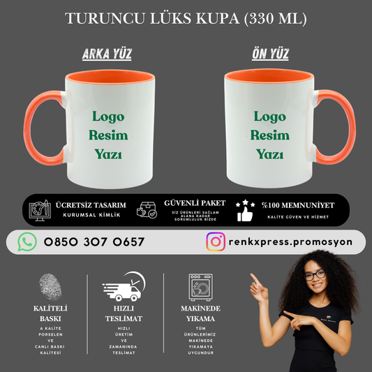 330 ml  Turuncu Lüks Kupa