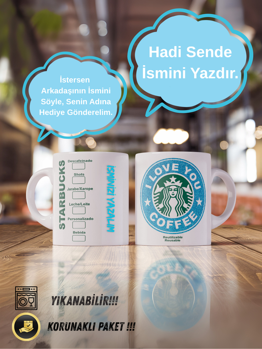 Starbucks Porselen Kupa – İsminize Özel 300 ml