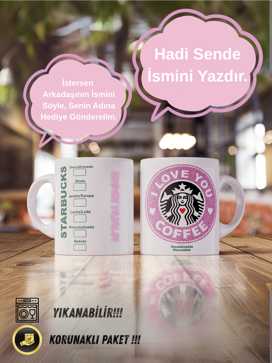 Starbucks Porselen Kupa – İsminize Özel 300 ml