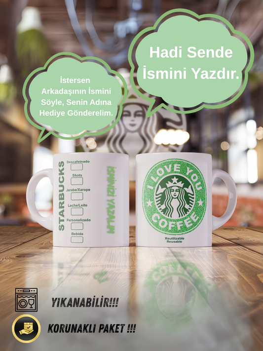 Starbucks Porselen Kupa – İsminize Özel 300 ml