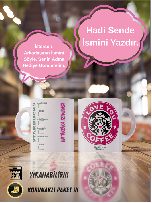 Starbucks Porselen Kupa – İsminize Özel 300 ml